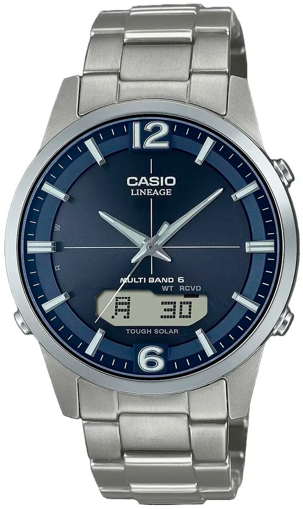 Ανδρικό ρολόι Casio Lineage Wace Ceptor Solar Titanium - LCW-M170TD-2AER