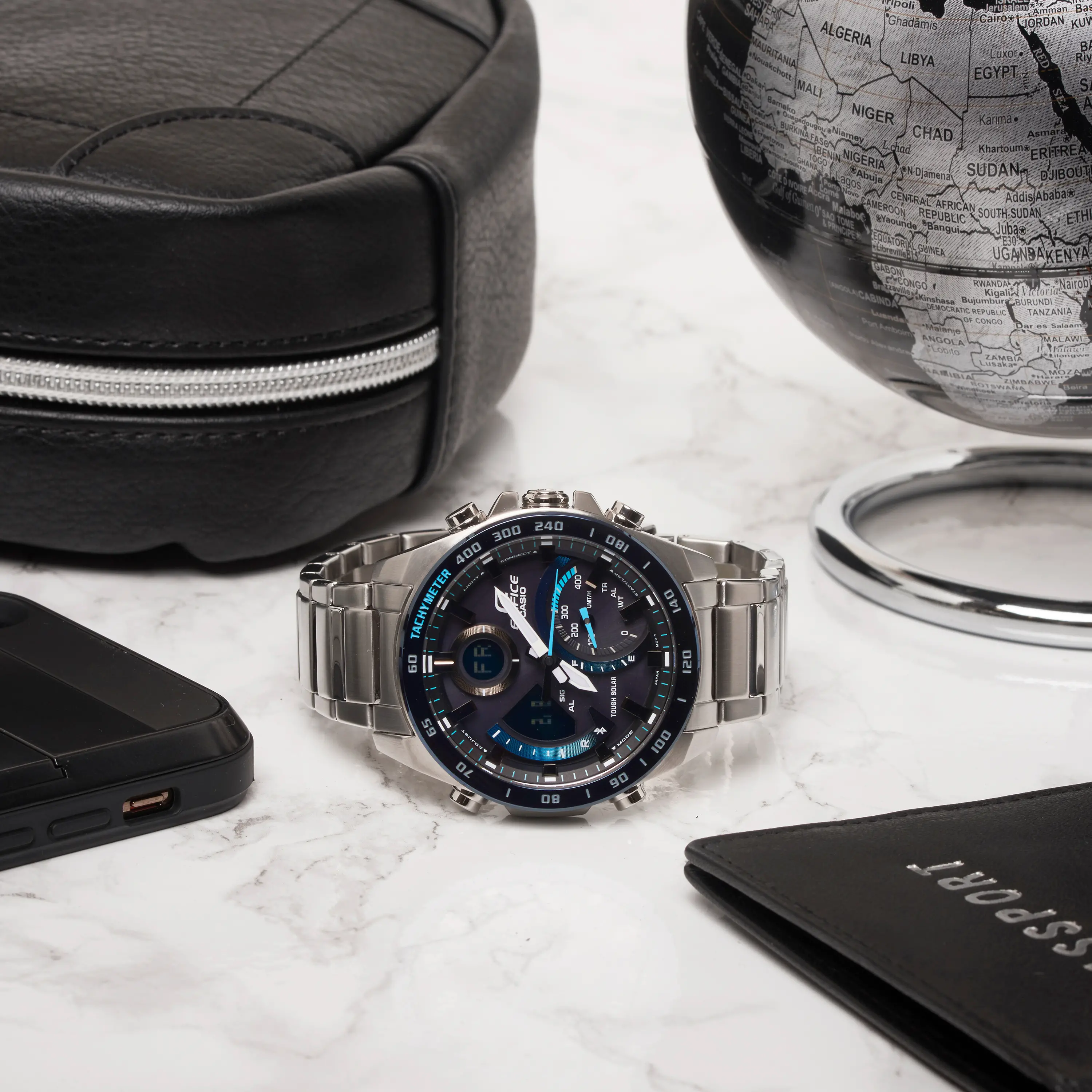 Мъжки часовник CASIO EDIFICE SOLAR BLUETOOTH - ECB-900DB-1BER - image 2