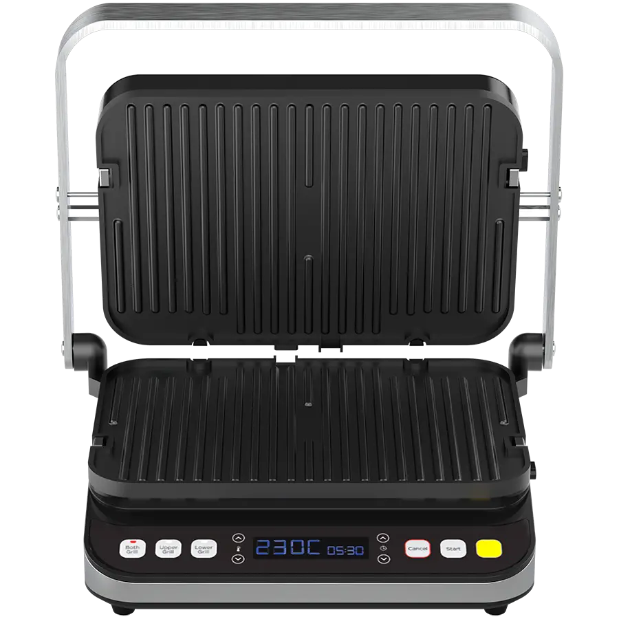 AENO ''Grătar electric EG1: 2000W, 3 moduri de încălzire - Grătar superior, Grătar inferior, Ambele grătare, Decongelare, Unghi maxim de deschidere - image 2