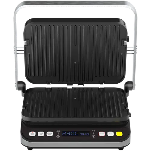 AENO ''Grătar electric EG1: 2000W, 3 moduri de încălzire - Grătar superior, Grătar inferior, Ambele grătare, Decongelare, Unghi maxim de deschidere - 3
