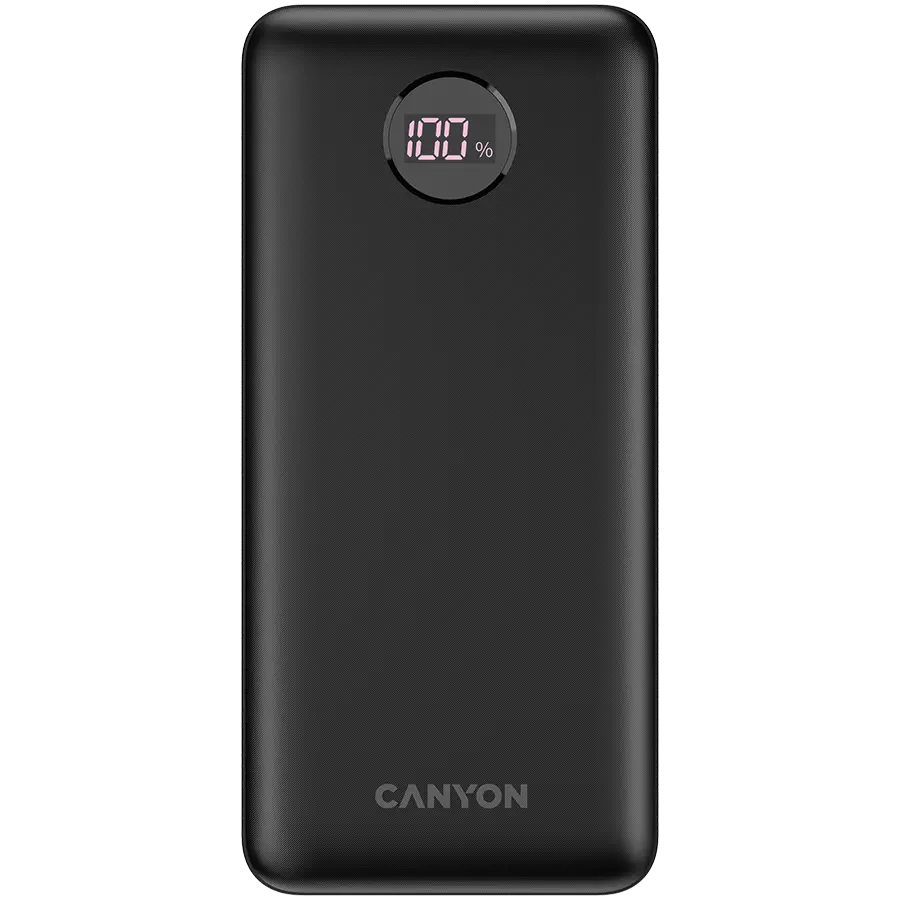 CANYON power bank PB-2002 LED 20000 mAh PD 20W QC 3.0 Black