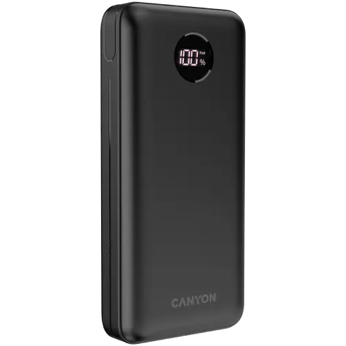 CANYON power bank PB-2002 LED 20000 mAh PD 20W QC 3.0 Black - image 1