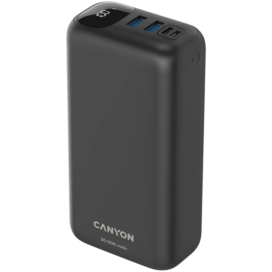 CANYON power bank PB-301 LED 30000 mAh PD 20W QC 3.0 Black - image 2