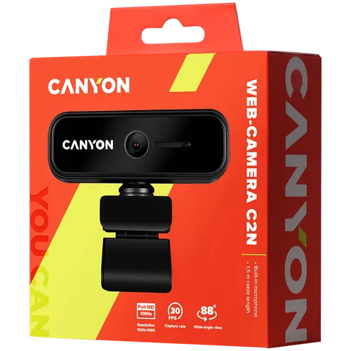 CANYON cameră web C2N Full HD 1080p Negru - 4