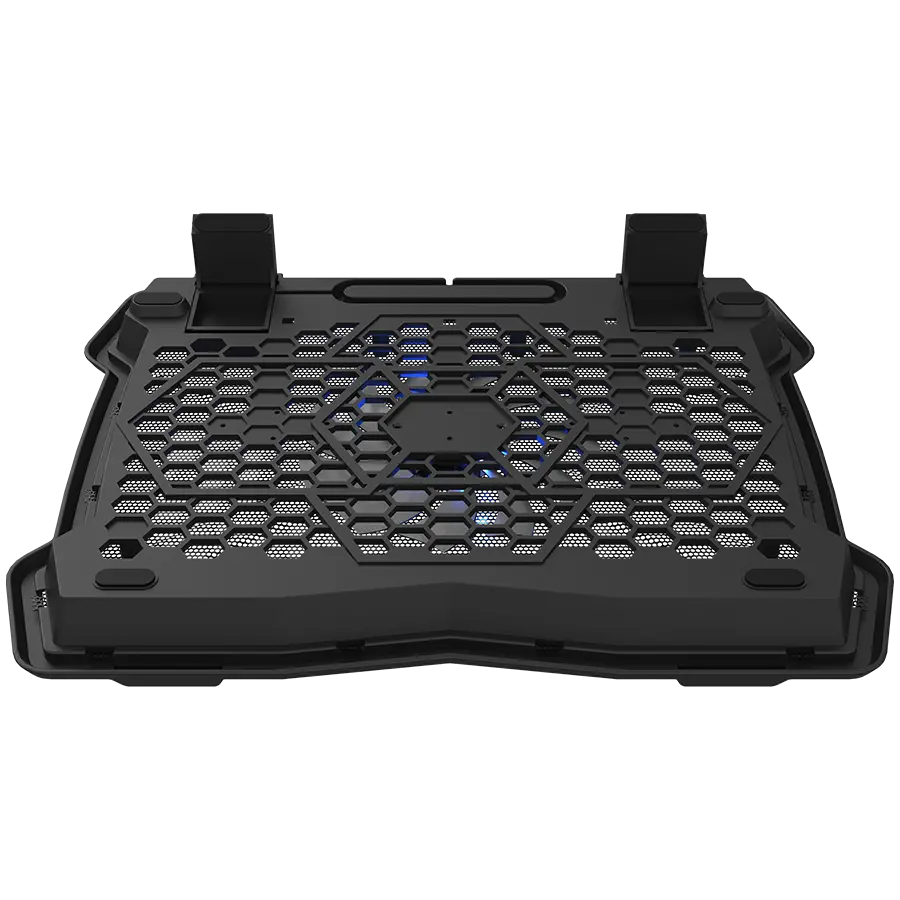 CANYON NS02, Cooling stand single fan with 2x2.0 USB hub, support up to 10”-15.6” laptop, ABS plastic and iron, Fans dimension:125*125*15mm(1pc), DC 5V, fan speed: 800-1000RPM, size:340*265*30mm, 406g - image 1