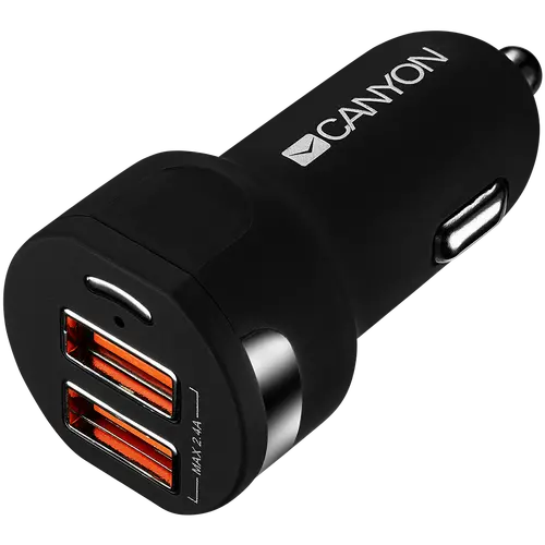 CANYON car charger C-04 2.4A/2USB-A Black - image 2