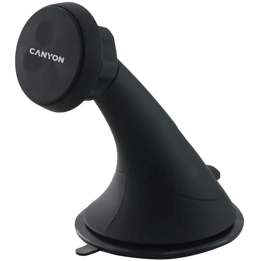 CANYON CH-6, Car Holder for Smartphones,magnetic suction function ,with 2 plates(rectangle/circle), black ,97*67.5*107mm 0.068kg - image 1