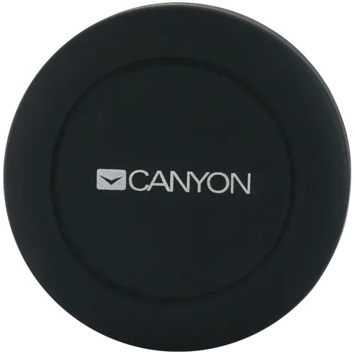 CANYON CH-2 Car Holder for Smartphones,magnetic suction function,with 2 plates(rectangle/circle), black,44*44*40mm 0.035kg