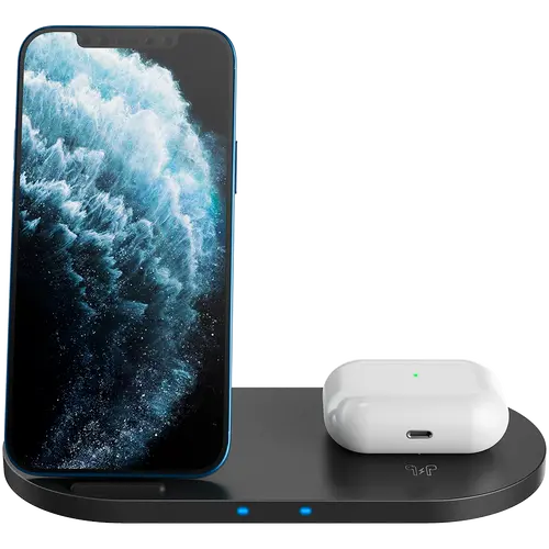 CANYON wireless charger WS-202 10W 2in1 Black - image 1