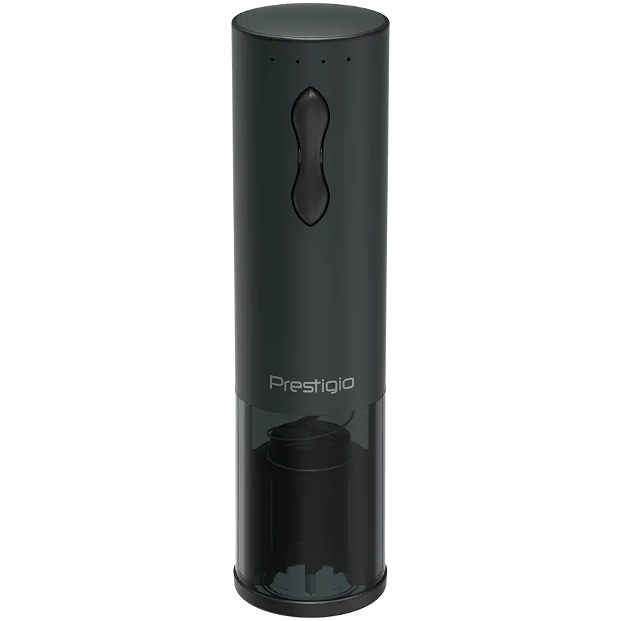 Bolsena, Electric wine opener with Prestigio Logo, aerator , vacuum preserver, Black color