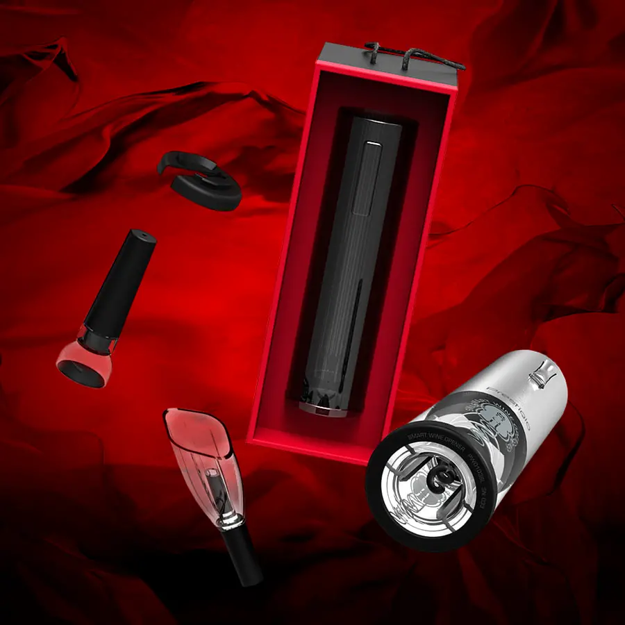 Nemi, Electric wine opener, aerator, vacuum preserver, Silver color - image 8