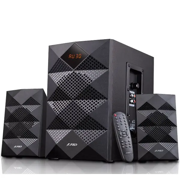 FENDA F&D A180X Ηχεία πολυμέσων 2.1, 42W RMS (14Wx2+14W), 2x3'' δορυφορικά + υπογούφερ 5.25'', BT 5.0/AUX/USB/FM/οθόνη