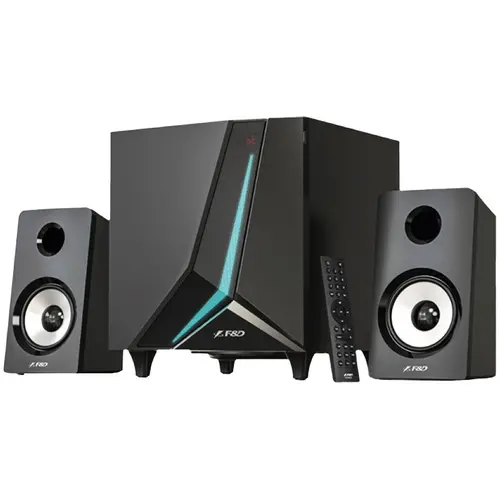 FENDA F&D F670X Ηχεία πολυμέσων 2.1, 70W RMS, ηχείο full range: 2x3.5"+ υπογούφερ 6.5", BT 5.3/AUX/USB/Coaxial/οθόνη LED/λειτουργία πολύχρωμου - 1