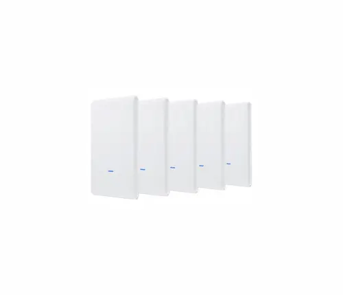 Ubiquiti 5-pack of UAP-AC-M-PRO-EU Networking Interface - (2) 10/100/1000 Ethernet Ports/Wireless Security WEP, WPA-PSK, WPA-Enterprise (WPA/WPA2, TKIP/AES)