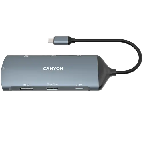 CANYON hub DS-15 8in1 4k USB-C Dark Grey