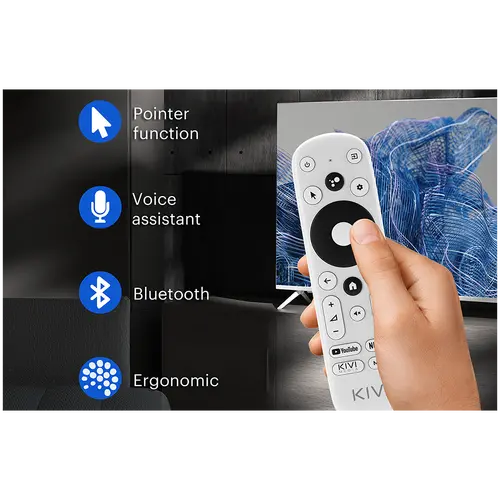 55', UHD, Android TV 11, White, 3840x2160, 60 Hz, Sound by JVC, 2x12W, 83 kWh/1000h , BT5.1, HDMI ports 4, 24 months - image 18
