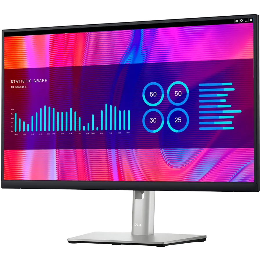 Dell Monitor LED P2423DE, 23.8", QHD (2560 x 1440), 16:9 60Hz, IPS AG, ComfortView Plus, Mercury Free, 300 cd/m2, 1000:1, 178/178, 8ms/5ms, HDMI, 2xDP, USB-C hub, Height, Pivot, Swivel, Tilt adjustable, 3Y - image 1