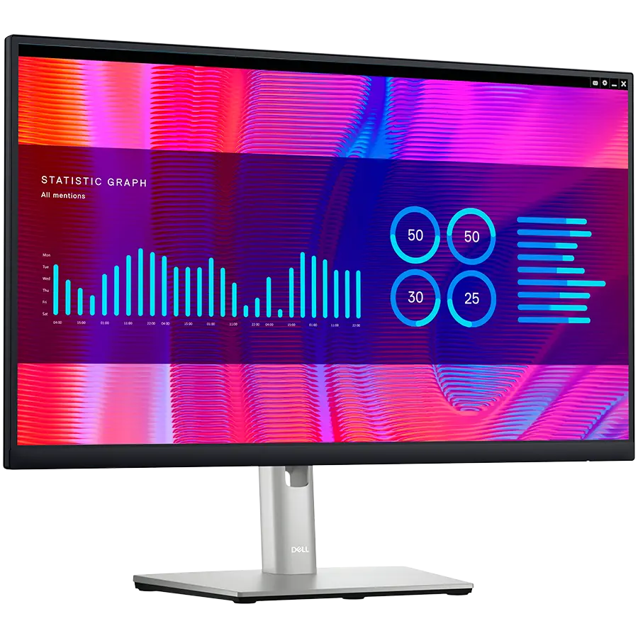 Dell Monitor LED P2423DE, 23.8", QHD (2560 x 1440), 16:9 60Hz, IPS AG, ComfortView Plus, Mercury Free, 300 cd/m2, 1000:1, 178/178, 8ms/5ms, HDMI, 2xDP, USB-C hub, Height, Pivot, Swivel, Tilt adjustable, 3Y - image 2