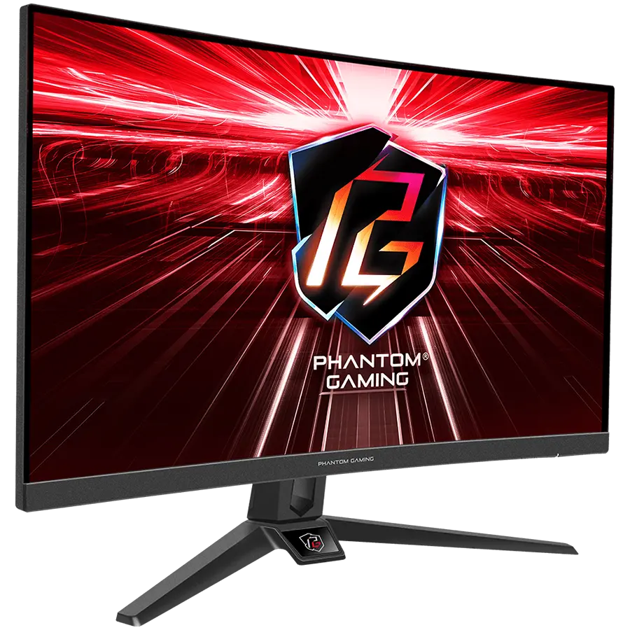 Asrock Curved Gaming Monitor, 27" FHD(1920x1080) 1500 VA, AG, 240 Hz, 113% sRGB, 16:9, 3000:1, 300 cd/m², 178º/178º, 1ms (MPRT), Flicker-free, Swivel, Tiltt Adjustment, 2x 2W Speakers, 2x HDMI 2.0, 1x DP 1.2, 1x Audio Jack (3.5mm), 3Y - image 1