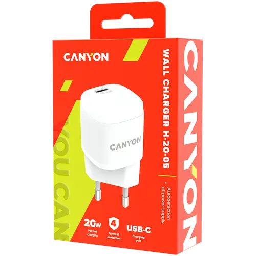 CANYON charger H-20-05 PD 20W USB-C White - image 3