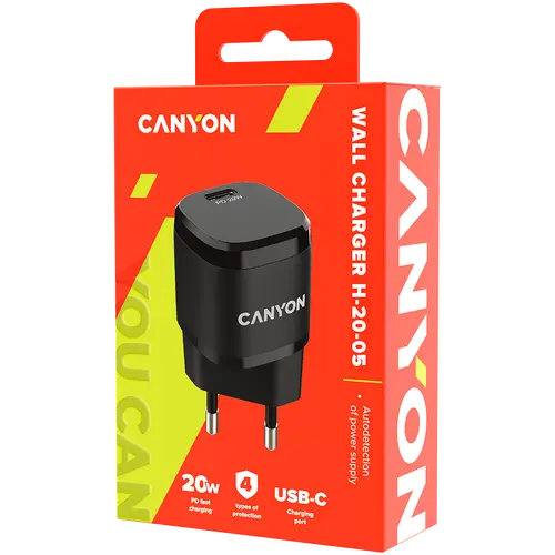 CANYON charger H-20-05 PD 20W USB-C Black - image 3