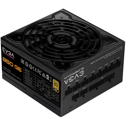 EVGA SuperNOVA 850 G6, 80 Plus GOLD 850W, Fully Modular, Eco Mode with FDB Fan, Includes Power ON Self Tester, Compact 140mm Size, 10 Year Warranty - image 1
