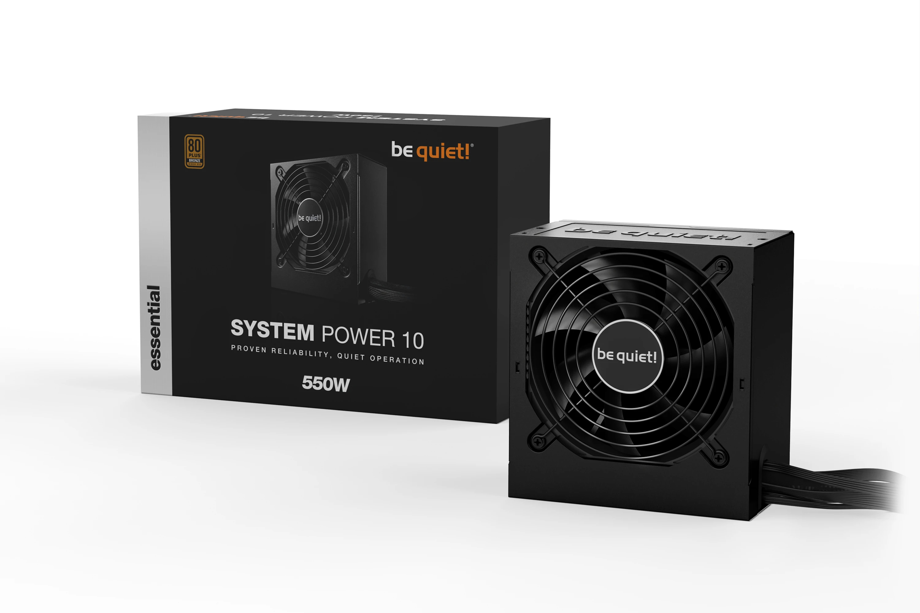 be quiet! SYSTEM POWER 10 550W, 80 Plus Bronze, Temperature-controlled 120mm fan, Cable Management - image 2