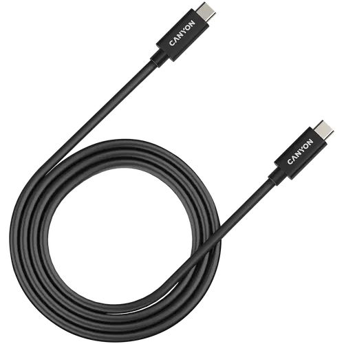 CANYON cable UC-44 USB-C to USB-C 240W 40Gbps 4k 1m Black