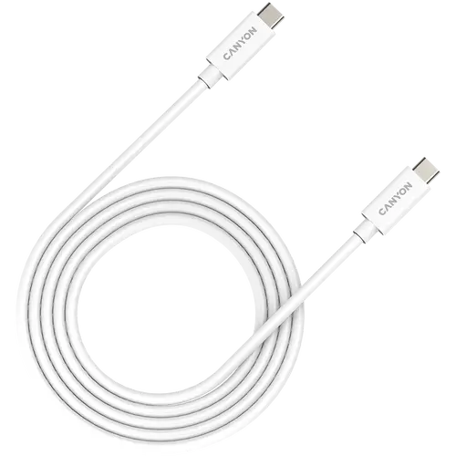 CANYON UC-42, cable, U4-CC-5A2M-E, USB4 TYPE-C to TYPE-C cable assembly 20G 2m 5A 240W(ERP) with E-MARK, CE, ROHS, white