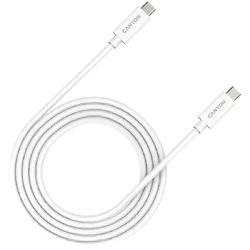 CANYON UC-42, cable, U4-CC-5A2M-E, USB4 TYPE-C to TYPE-C cable assembly 20G 2m 5A 240W(ERP) with E-MARK, CE, ROHS, white