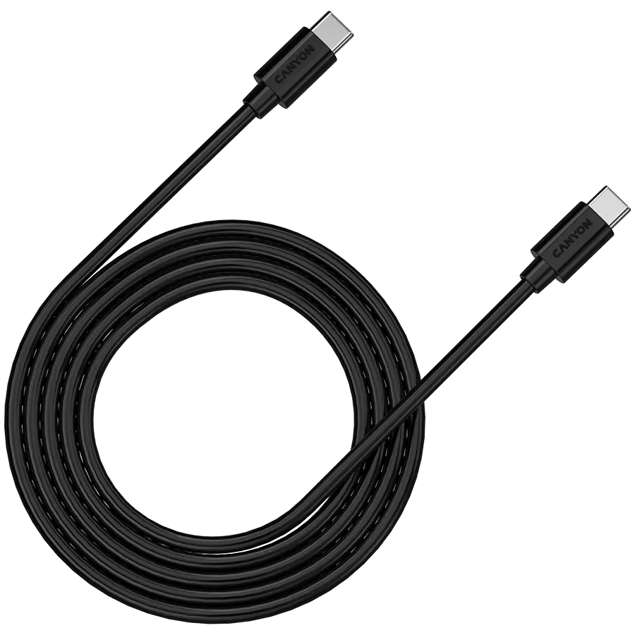 CANYON cable C-12 USB-C to USB-C 100W 2m Black