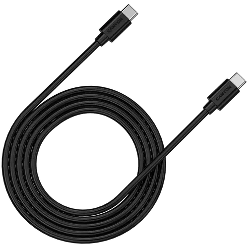 CANYON cable C-12 USB-C to USB-C 100W 2m Black
