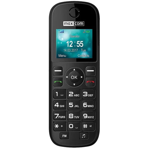 MAXCOM MOBILE MM35D BLACK, 1.77" (160 x 128), 900/1800 MHz, up to 16GB, 1000 mAH battery, 300 h standby time, 10h talk time - image 1