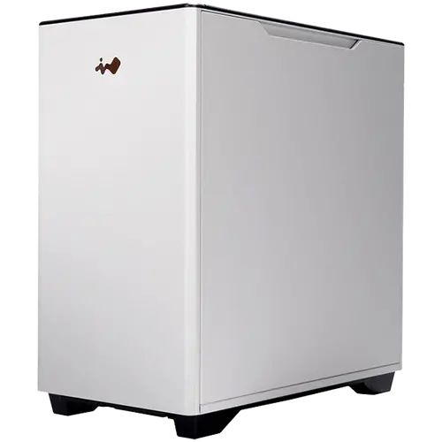 Chassis In Win A5 White Mid Tower, Tempered Glass, Aluminium, 1x In Win Mercury AM120S fan, Toolless Design, E-ATX/ATX/mATX/mITX, 1x USB 3.2 Gen 2x2 Type-C, 2x USB 3.2 Gen 1, HD Audio, Dimension 399x215x407mm - image 1