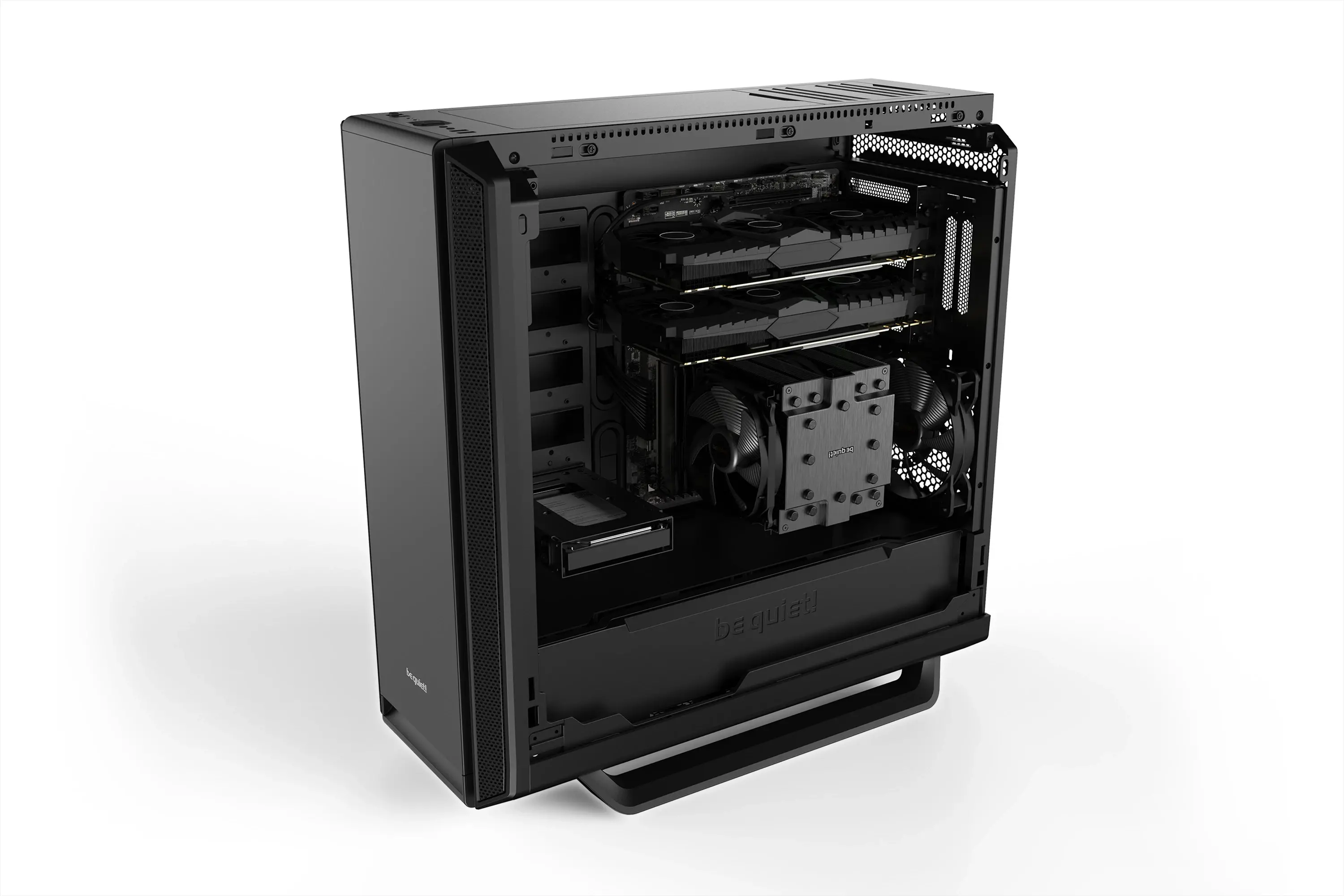 be quiet! SILENT BASE 802 Negru, E-ATX/ATX/M-ATX/Mini-ITX, 3x Pure Wings 2 140mm, controler ventilatoare în 4 trepte cu PWM Hub, 2x USB 3.2 Gen. 1 - image 9