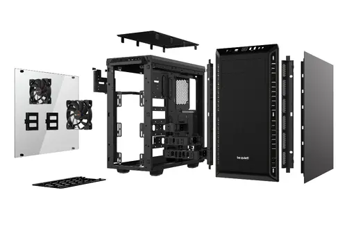 be quiet! PURE BASE 600 Window Black, ATX/M-ATX/Mini-ITX, 1x Pure Wings 2 140mm, 1x Pure Wings 2 120mm, 3-step fan controller, 2x USB 3.2 Gen. 1, Mic + Audio, 3Y warranty - image 3