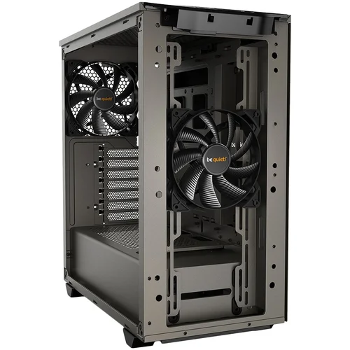 be quiet! PURE BASE 500 Metallic Gray, ATX/M-ATX/Mini-ITX, 2x Pure Wings 2 140mm, 2x USB 3.2 Gen. 1, Mic + Audio, Interchangeable top cover, 3Y warranty - image 1