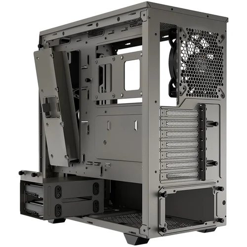 be quiet! PURE BASE 500 Metallic Gray, ATX/M-ATX/Mini-ITX, 2x Pure Wings 2 140mm, 2x USB 3.2 Gen. 1, Mic + Audio, Interchangeable top cover, 3Y warranty - image 2