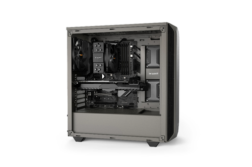 be quiet! PURE BASE 500 Metallic Gray, ATX/M-ATX/Mini-ITX, 2x Pure Wings 2 140mm, 2x USB 3.2 Gen. 1, Mic + Audio, Interchangeable top cover, 3Y warranty - image 7