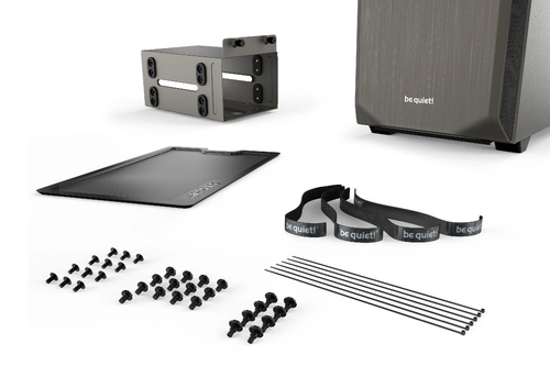 be quiet! PURE BASE 500 Metallic Gray, ATX/M-ATX/Mini-ITX, 2x Pure Wings 2 140mm, 2x USB 3.2 Gen. 1, Mic + Audio, Interchangeable top cover, 3Y warranty - image 8