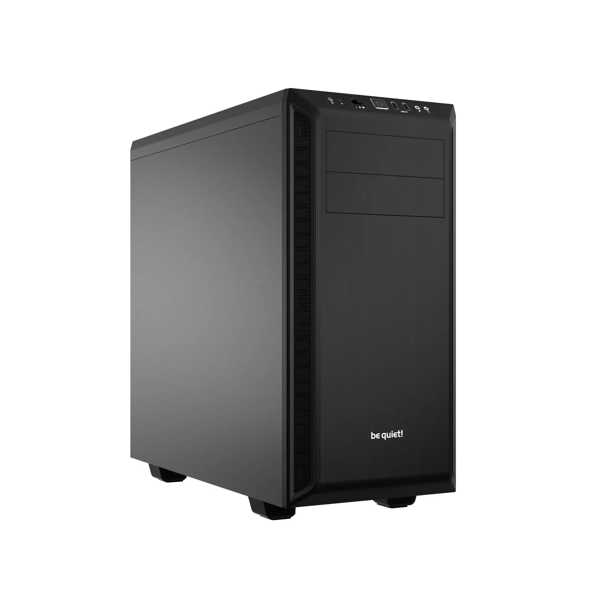 be quiet! PURE BASE 600 Black, ATX/M-ATX/Mini-ITX, 1x Pure Wings 2 140mm, 1x Pure Wings 2 120mm, 3-step fan controller, 2x USB 3.2 Gen. 1, Mic + Audio, 3Y warranty