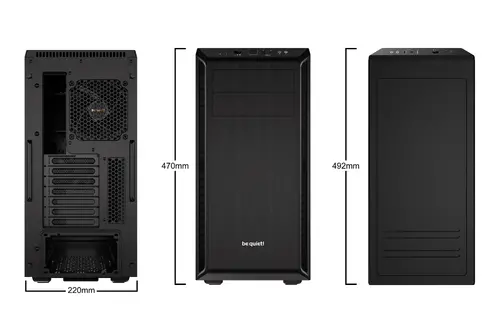 be quiet! PURE BASE 600 Μαύρο, ATX/M-ATX/Mini-ITX, 1x Pure Wings 2 140mm, 1x Pure Wings 2 120mm, ελεγκτής ανεμιστήρων 3 βημάτων, 2x USB 3.2 Gen - 2