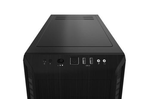 be quiet! PURE BASE 600 Black, ATX/M-ATX/Mini-ITX, 1x Pure Wings 2 140mm, 1x Pure Wings 2 120mm, 3-step fan controller, 2x USB 3.2 Gen. 1, Mic + Audio, 3Y warranty - image 7