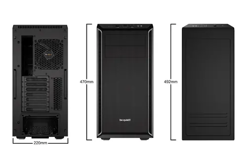 be quiet! PURE BASE 600 Silver, ATX/M-ATX/Mini-ITX, 1x Pure Wings 2 140mm, 1x Pure Wings 2 120mm, 3-step fan controller, 2x USB 3.2 Gen. 1, Mic + Audio, 3Y warranty - image 1