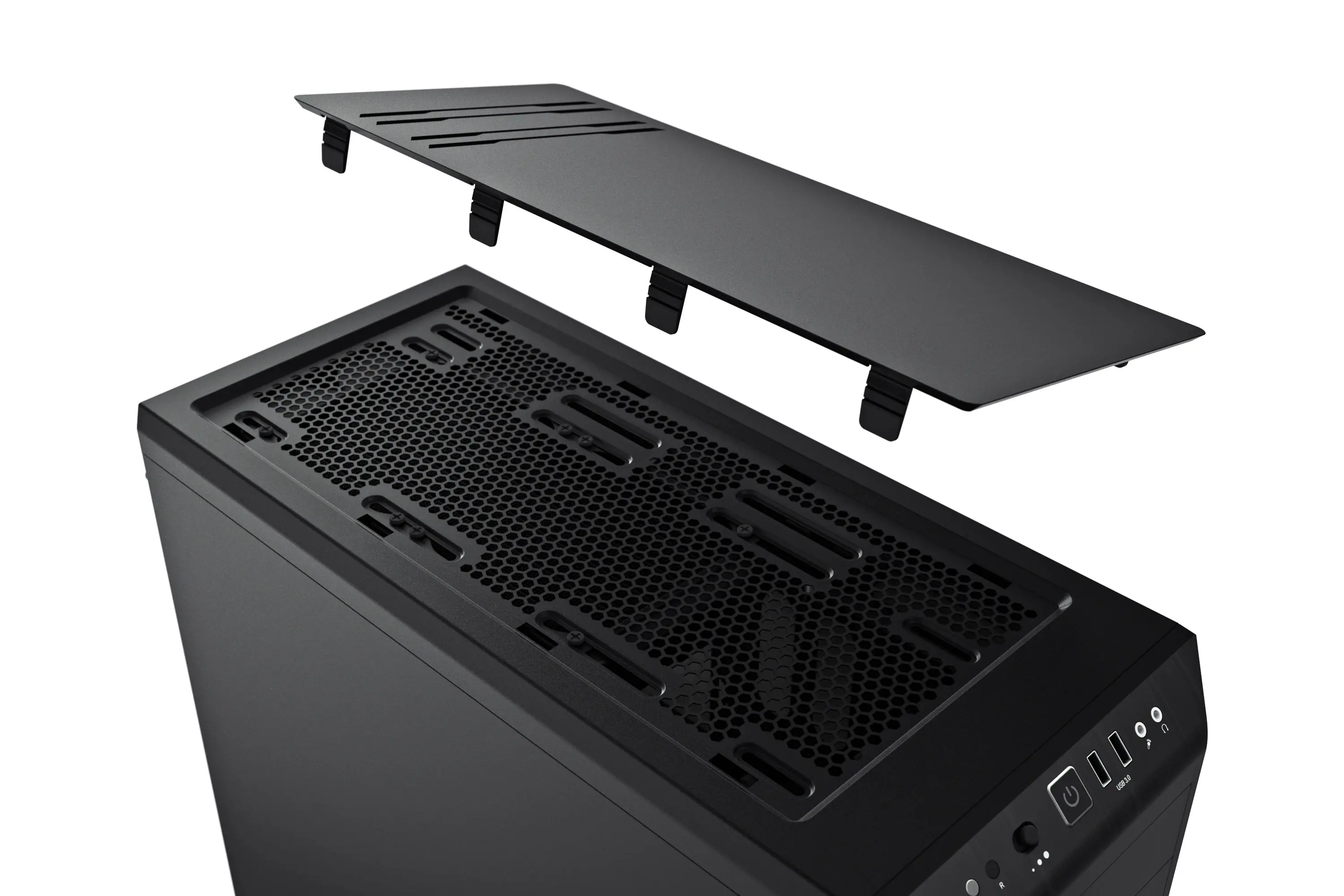 be quiet! PURE BASE 600 Ασημί, ATX/M-ATX/Mini-ITX, 1x Pure Wings 2 140mm, 1x Pure Wings 2 120mm, ελεγκτής ανεμιστήρων 3 βημάτων, 2x USB 3.2 Gen - image 6