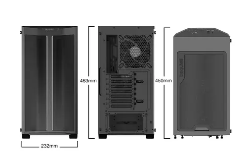 be quiet! PURE BASE 500DX Black, ATX/M-ATX/Mini-ITX, 3x Pure Wings 2 140mm, ARGB Lighting, 1x USB 3.2 Gen. 1, 1x USB 3.2 Gen. 2 Type C, Mic + Audio, 3Y warranty - image 1