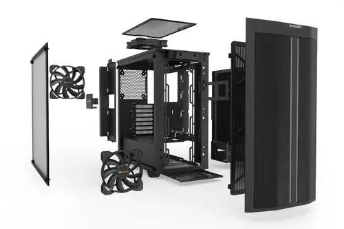 be quiet! PURE BASE 500DX Black, ATX/M-ATX/Mini-ITX, 3x Pure Wings 2 140mm, ARGB Lighting, 1x USB 3.2 Gen. 1, 1x USB 3.2 Gen. 2 Type C, Mic + Audio, 3Y warranty - image 3
