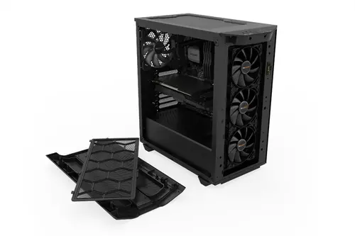 be quiet! PURE BASE 500DX Black, ATX/M-ATX/Mini-ITX, 3x Pure Wings 2 140mm, ARGB Lighting, 1x USB 3.2 Gen. 1, 1x USB 3.2 Gen. 2 Type C, Mic + Audio, 3Y warranty - image 6