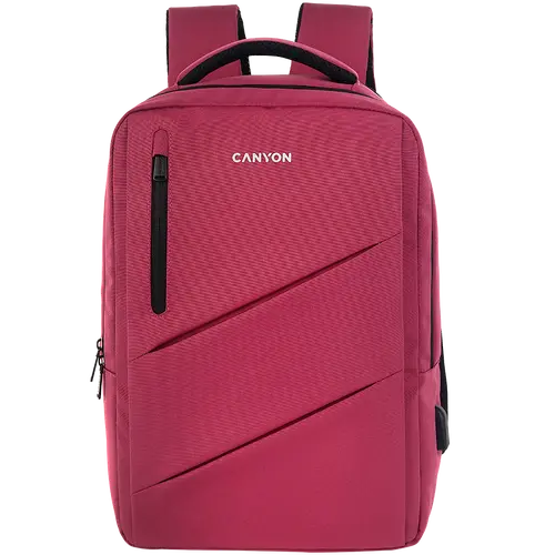 CANYON backpack BPE-5 Urban USB 15.6'' Red
