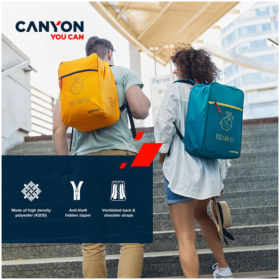 CANYON CSZ-03, cabin size backpack for 15.6'' laptop,polyester,dark green - image 11